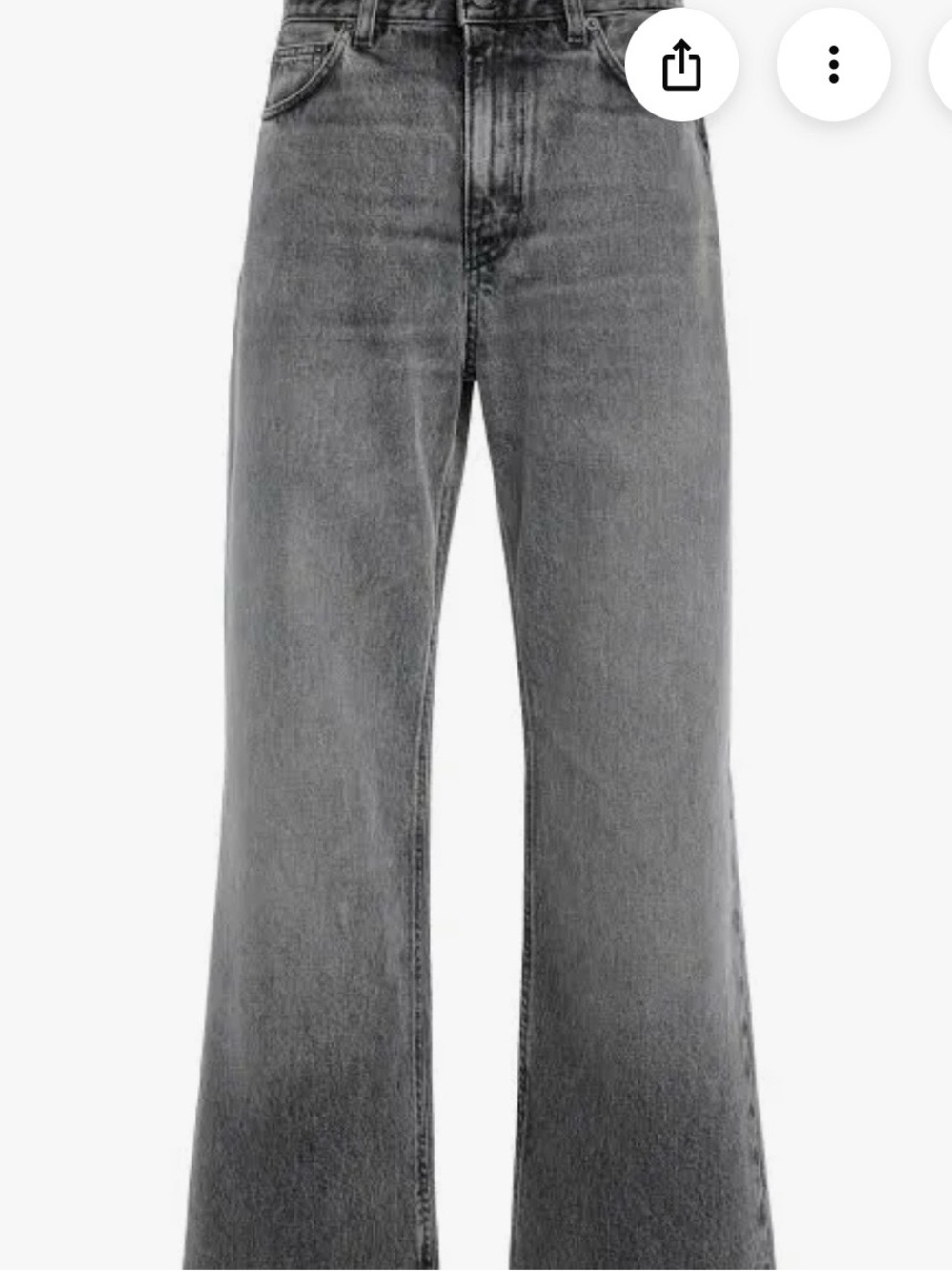 Haikure Korea Flannel Gray Jeans, Size 27, New With Tags